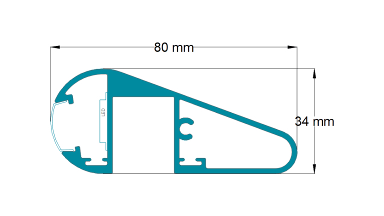 Incline LED Handrail