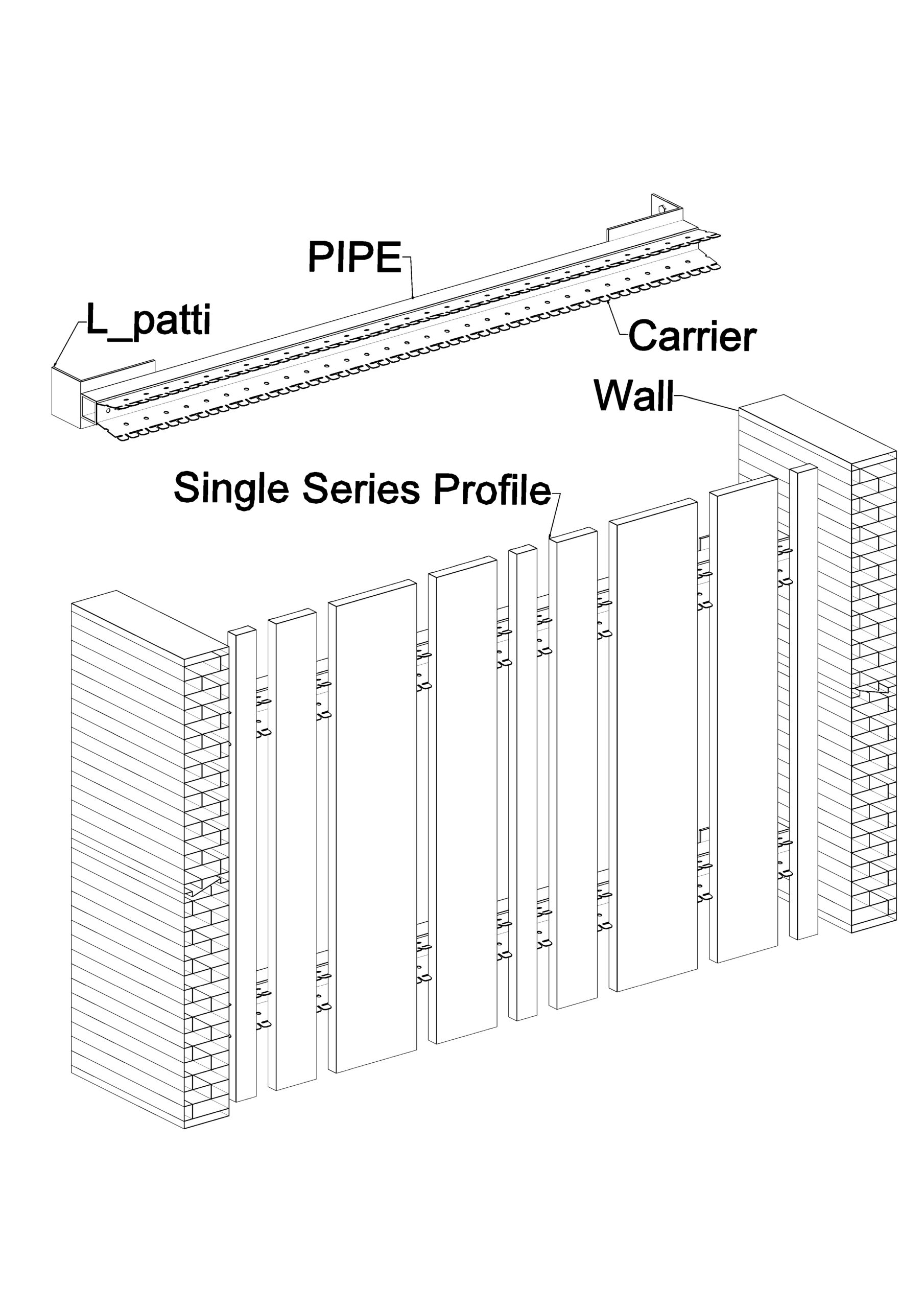 Single Series  Louvers Profile